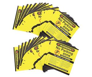 Abaodam 200 Fogli Adesivo di Divieto Sosta Auto, Giallo, Autoadesivo
