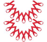 Abaodam 200 Spille Nastro Rosso per Sensibilizzazione e Cancro al Seno Spille da Balia Grandi Colore Rosso Intenso per Eventi di Beneficenza e Raccolte Fondi