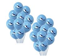 Abaodam 20pezzi Palloncini in Lattice Con Stampa Balena Decorativi Per Festa a Tema Oceano Per Compleanni Shower e Eventi Adatti Elio e Aria