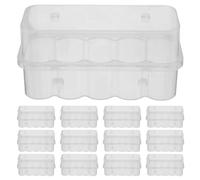 Abaodam 24 Pezzi Organizer per Fiale 10ml in Plastica, Multi-slot | Contenitore a Layout Standardizzato, Identificazione Rapida, Uso Quotidiano ed Emergenze, per Fiale e Flaconi Insulinici