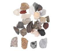 Abaodam 24 Pezzi Scatola Campioni di Minerali e Rocce in Pietra, Box per Collezione di Pietre Grezze, Esposizione Resistente ai Danni, per Lezioni di Geografia e Scienza, e Studenti