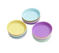 Abaodam 25 Pezzi Sottovasi in Plastica Colorata per Vasi Piccoli di Piante Piatti Rotondi Resistenti per Giardino e Balcone Accessori per Fioriere da Interno ed Esterno