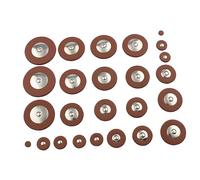 Abaodam 28pezzi Ricambi Pelle Per Sax Cuscinetti Pelle e Feltro Per Strumenti Musicali Accessori Per Saxofono Colore Marrone