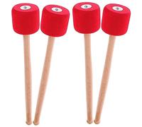 Abaodam 2paia Bacchette per Grancassa Testa in Schiuma Eva Bacchette per Batteria Martello Strumento Percussione Accessorio per Banda Impugnatura Antiscivolo Materiale Resistente Adeguata