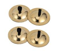 Abaodam 2paia Cembali Per Dita in Rame Robusto Mini Strumenti Percussione Per Ragazzo Ragazza Accessori Per Danza Del Ventre Senza Spigoli Facile Da Indossare e Usare