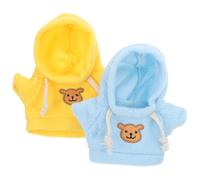 Abaodam 2pezzi Abbigliamento Orsacchiotto Morbido Vestiti Decorativi Per Giocattoli Peluche Hoodie Per Bear Doll