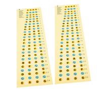 Abaodam 2pezzi Adesivi Scale Per Basso Professionali Mappe Note Per Principianti Facili Da Applicare e Rimuovere Materiale Sicuro e Resistente Accessori Per Praticare Sul Manico Del Basso