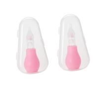 Abaodam 2pezzi Aspiratore Nasale Per Silicone Rimozione e Secrezioni Design Per Nostrili Facile e Utilizzare Conservazione Rosa