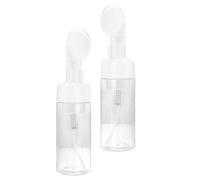 Abaodam 2pezzi Bottiglie da Viaggio in Plastico da 120ml Spazzola per Detergente Viso e Gel Doccia Bottiglia Schiumogena Antiperdita per Uso Travel