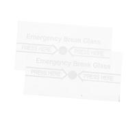 Abaodam 2pezzi Copertura Trasparente Per Interruttore Allerta Antincendio Vetro Sostituzione Per Al