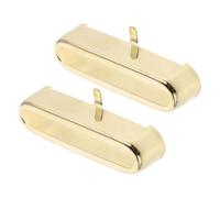 Abaodam 2pezzi Coperture Per Pickup Per Chitarra in Ottone Protezioni Per Pickup Single Coil Design Open-top Per Migliorare La Dissipazione Del Calore Adatte Alla Maggior Parte Delle Chita