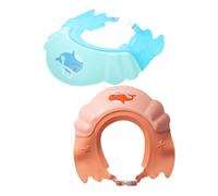 Abaodam 2pezzi Cuffia Doccia per Ragazzo Ragazza Cinturino Regolabile per Protezione da Shampoo e Acqua Design Leggero per Viaggio Facile