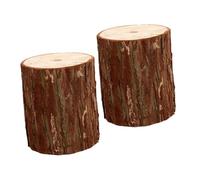 Abaodam 2pezzi Decorazioni da Parete in Legno Ceppi Portavasi per Fiori Base Vaso Fiori Candeliere Legno Ceppo Parete Composizioni Floreali