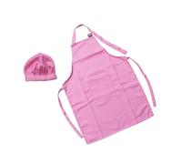 Abaodam 2pezzi Grembiule Da Cucina Bambina Con Cappello Da Chef e Manicotto Set Da Gioco Completo Per Cucinare e Dipingere Resistente e Facile Da Pulare Grande Per Ragazzo Ragazza Anni