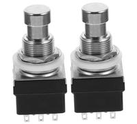 Abaodam 2pezzi Interruttore Per Chitarra Elettrica Pins Non-latching Pedale Effetto Commutazione Flessibile e Duratura Per Amplificatori e Strumenti Musicali