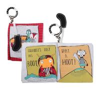 Abaodam 2pezzi Libro Di Stoffa Per Ragazzo Ragazza Ragazza Libro Educativo in Tessuto Resistente Allo Strappo Portatile Per Ragazzo Piccoli