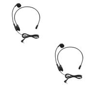 Abaodam 2pezzi Microfono Headset Auricolare Per Insegnanti e Guide Turistiche Per Prolungato
