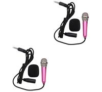 Abaodam 2pezzi Mini Microfono Karaoke Portatile Wireless Per Smartphone e Pc Song Artifact e Facile Trasportare Compatibile Dispositivi e Tablet