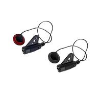 Abaodam 2pezzi Pickup Per Chitarra Microfoni Senza Batteria Resistente Alle Restituzione Del Suono Naturale Pickup Per Chitarra Ukulele e Violino Nero e Rosso