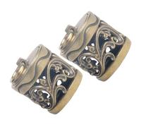 Abaodam 2pezzi Portachiavi da Appendere in Rame Ciondolo Diffusore Sospeso Scatola Pendente Profumata Contenitore per Palline Profumate Fai da Te Decorazione Artigianale per Borsa