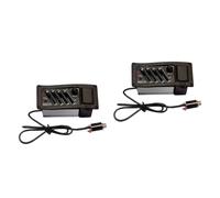 Abaodam 2pezzi Preamplificatore Per Chitarra Acustica Eq Bande Con Pickup Sotto La Sella Amplificatore Per Suono Folk Facile Installazione e Controllo Volume Nero