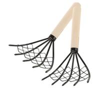 Abaodam 2pezzi Rastrello Per Scavo Da Spiaggia in Acciaio Al Carbonio Rete Attrezzo Per Raccogliere Ostriche e Lumache