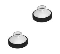 Abaodam 2pezzi Sax Mute Abs Leggero e Durevole Silenziatore Per Saxofono Contralto Pratica Silenziosa Per Musicisti Argento