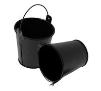 Abaodam 2pezzi Secchio Per Grasso in Metallo Per Secchio Per Grasso Per Barbecue e Olio Riutilizzabile e Facile Da Pulire