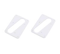 Abaodam 2pezzi Single Layer Pickup Cover Per Chitarra Elettrica Anello Montaggio Flat Base Per Humbucker Bianco Elegante e Durevole Adatto Per Ponte Chitarra