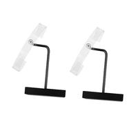 Abaodam 2pezzi Supporto Per Orologi Metallo c Con Base Acrilico Trasparente Espositore Per Bracciali e Orologi Design Elegante Per Mostre e Vetrine Nero