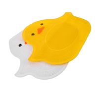 Abaodam 2pezzi Tappetino in Silicone per Scrub dei Piedi nella Doccia Ventosa Antiscivolo Esfoliante e Massaggiante Lavabile Design Anatra Carina