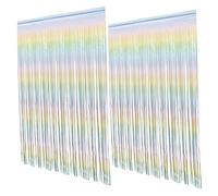 Abaodam 2pezzi Tende Tinsel Colorate Per Decorazioni Di Feste Da Gradiente Pastello Per Shower Compleanni e Eventi Speciali Facili Da Appendere e Versatili Per Ogni