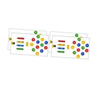 Abaodam 2sets Adesivi Da Pavimento Per Pulsanti Forma Di Matita Decorazioni Educative Per Camerette e Aule