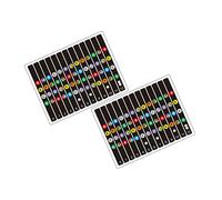 Abaodam 2sets Adesivi Per Scale Di Chitarra e Segni Di Nota Adesivi Per Note Di Chitarra Per Principianti Materiali Selezionati Durevoli e Pratici