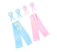 Abaodam 2sets Fascia per Shower per Mamma in Attesa Spilla Decorativa per Papà in Arrivo di Accessori per Party di Rivelazione del Sesso per Genitori in Attesa