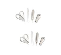 Abaodam 2sets La Unghiper Kit Inossidabile Con Tagliaunghie Pinzette Per Unghie Manicure e Pedicure Sicuri Per Confezione e Resistente