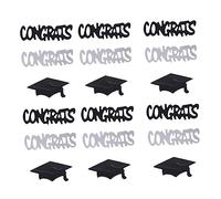 Abaodam 3 Confezioni Medico cappello ornamenti scuola arredamento complimenti decorazioni Partito di laurea centrotavola coriandoli festa di laurea Confetti da tavolo coriandoli per feste
