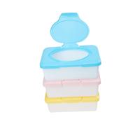 Abaodam 3 Dispenser Ricaricabili Porta Salviette per Ragazzo Ragazza Coperchio, Contenitore Portatile per Salviette e Accessori, Custodia Pratica per Passeggino e Culla Colore Casuale