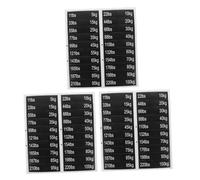 Abaodam 3 Fogli Etichette Adesive per Blocchi di Pesi da Palestra 3 Fogli 5-100 kg Fori per Perno, Adesivi Numerici in PVC ad Alta Adesione per Attrezzature Fitness Indoor, Organizzazione