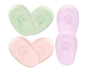 Abaodam 3 Paia di Paraorecchie e Facile da Usare per Tintura Chioma in Silicone Protezione Auricolare Adatti per Lavare i Chioma Shampoo e Valigia