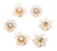 Abaodam 3 Paia Gemelli Donna Fiore con Eleganti Gemelli per Polsini Camicia Femminili Accessori Moda per Abiti da Cerimonia e Sposi