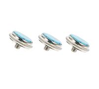 Abaodam 3 Pezzi Accessori per Tromba Bottone in Rame e Pietra, Protezione e Fissaggio Pulsanti, Design Creativo e Pratico per Strumenti Musicali