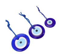 Abaodam 3 Pezzi Ciondolo Occhio Turco in Vetro Blu Accessori per Bigiotteria Fai da Te Creativo per Decorare la Stanza da Studio e Artigianato