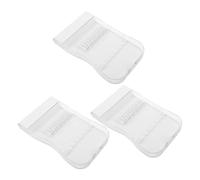 Abaodam 3 Pezzi Custodia da Viaggio per Punte Idropulsore Dentale con 6 Scomparti, Organizer Compatto e Igienico per Testine Irrigatore Orale, Compatibile con Waterpik e Altri Modelli