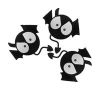Abaodam 3 Pezzi Decorazione Antenna Auto Design Cartoon Simpatico in Plastico Nero per Tetto Veicolo, Accessorio Auto Semplice da Installare per Migliorare Estetica Veicolo