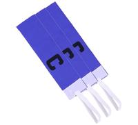 Abaodam 3 Pezzi Fascia Capitano Calcio Elasticizzata Regolabile Blu Resistente per Allenamento e Partite Bracciale da Braccio Traspirante e Confortevole con Stampa Lettere per Squadre