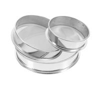 Abaodam 3 Pezzi in Acciaio Inox Rotondo Setaccio Per Terreno Da Giardino Setaccio in Metallo Per Giardinaggio Ceramica E Argilla Artigianato Rendendo Uso Strumento Di Setacciatura