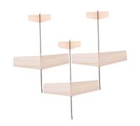 Abaodam 3 pezzi Kit Aeroplani in Legno da Assemblare Artigianale Non Verniciato per Giocattolo DIY per Creatività Stabile e Resistente Progetto Scolastico e Attività Natalizie