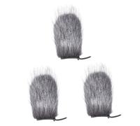 Abaodam 3 Pezzi Microfono Parabrezza Accessori Per Cuffie Peloso Parabrezza Per Microfono Maschera Scudo Filtro In Spugna Cuffie Microfono Soffice Copertura Del Microfono Manicotto Del