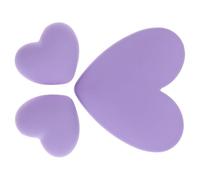 Abaodam 3 Pezzi Protezione Cavo Dati Cuore in Resina, Accessorio DIY per Cavi Dati e Custodia Cavo, Set Cuori Grandi e Piccoli, Effetto Opaco Satinato, Lavanda, Uso Quotidiano
